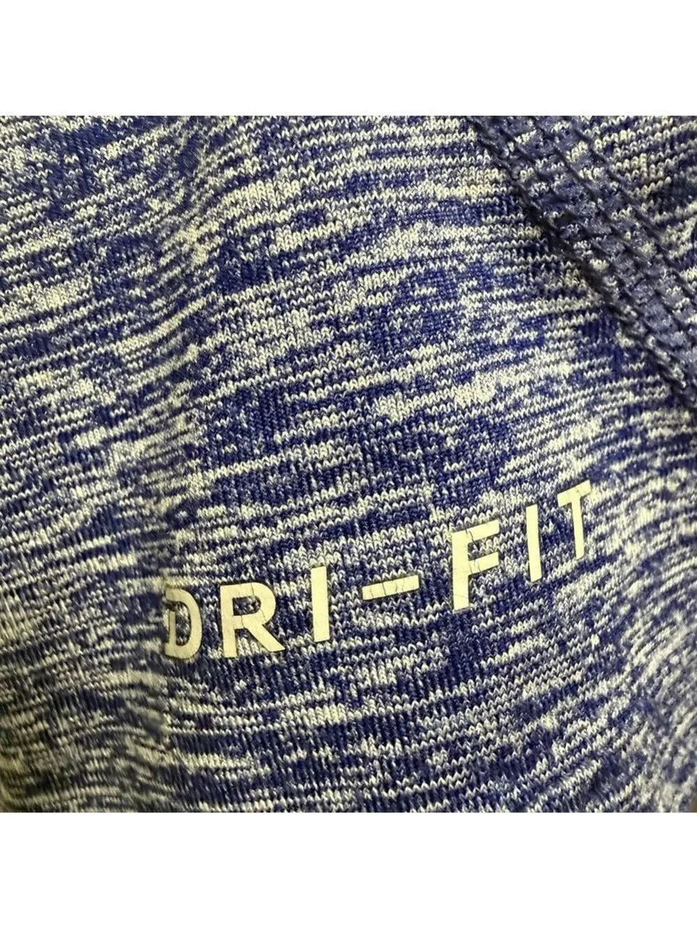 Nike Dri-Fit Blue Quarter Zip Long Sleeve Pullover Men's Large‎